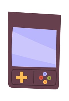 Portable Game Console vector