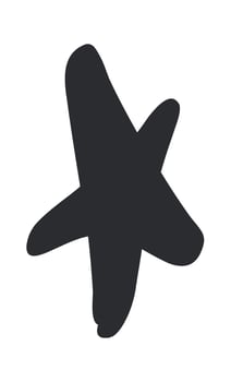 Star Drawing Icon vector