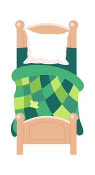 Children Bed Illustration Flat Illustration vector