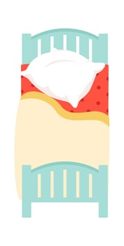 Children Bed Illustration Flat Illustration Icon vector
