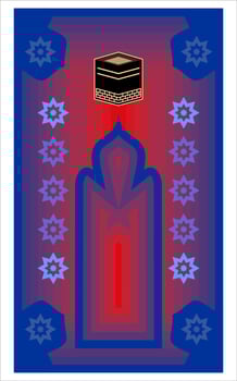carpet for moslem vector