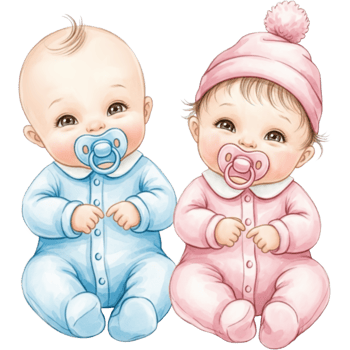 Two babies cute png