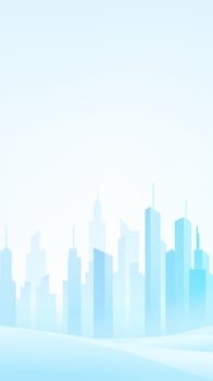 Abstract cityscape with blue hues vector