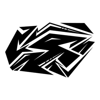 Stripping warping Decal Abstract vector