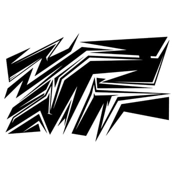 Stripping warping Decal Element vector
