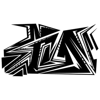 Stripping warping Decal Decoration vector