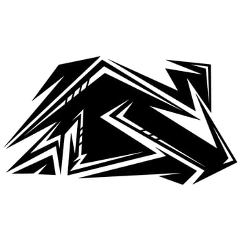 Stripping warping Decal vector