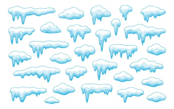 Snow winter frost icicle cold freeze icy cartoon chill white frozen for seasonal decor or winter design. Ideal for holiday graphics and frosty scenes. Great for kids or festive content vector