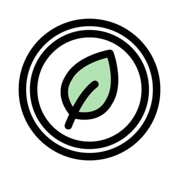 Ecological energy leaf symbol - renewable energy, sustainability and ecology icon vector