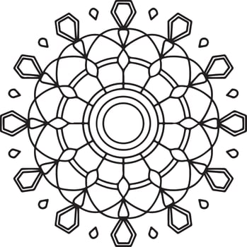 Detailed Cat Mandala Illustration with Geometric Patterns and Floral Elements in CMYK Grayscale and Black and White Color Variations for Creative Projects vector