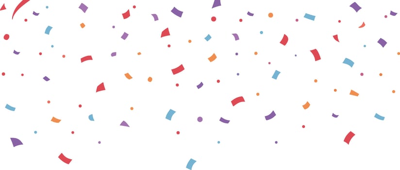 Vibrant Confetti Blast Party Background vector