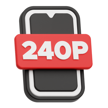 240p smartphone 3d icon png