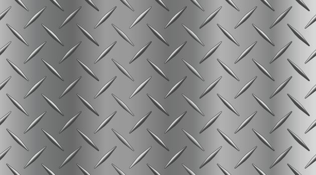 shiny gradient metal tread diamond plate pattern steel iron texture illustration wallpaper background vector