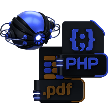 3D Icon service Bot code Assistant png
