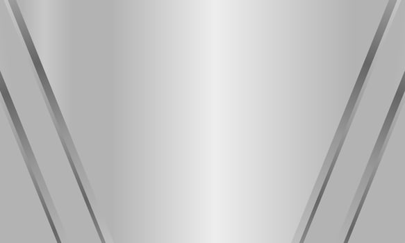 Aesthetic metallic background with clean silver lines and modern gradient design vector