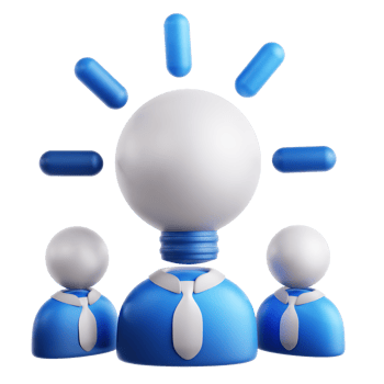 Brainstorming 3D Illustration png