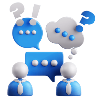 Discussion 3D Illustration png