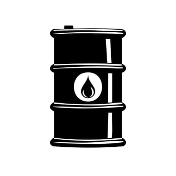 Barrel icon black oil barrel icon illustration vector