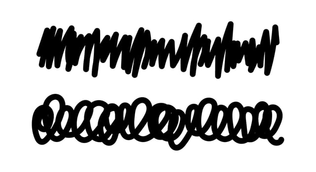 Black Scribble and Crossed Out Lines for Text Highlighting or Censorship. Hand Drawn Doodle Marks, Marker Stroke, Underline or Strikeout Elements Isolated vector