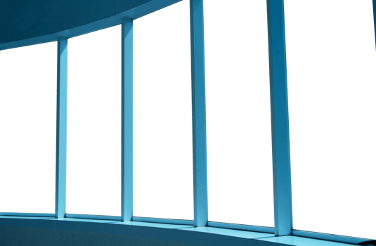 blue hallway wall with glass wall frame png