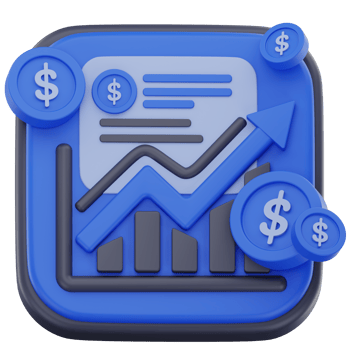 3D Business Profit Icon png