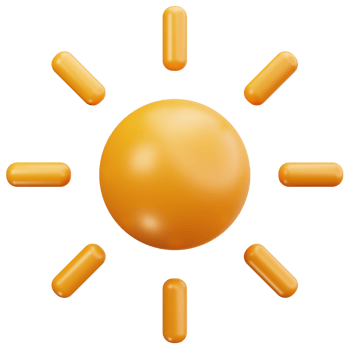 3D Icon Sun Weather Bright Day png