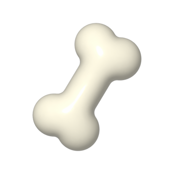 3D Cartoon Bone Halloween Icon png