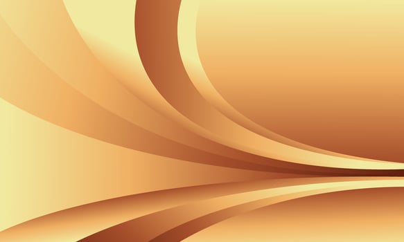 Elegant gold bronze luxury background with smooth curves. Abstract wallpaper vector