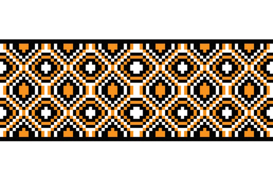 Seamless square fabric pattern for printing vector