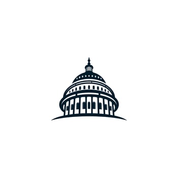 Building Capitol Design Logo Inspiration vector