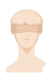 Blind Justice Themis Bust vector