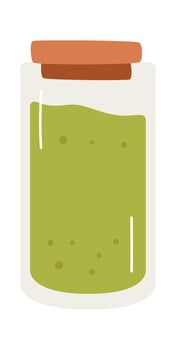 Glass Vessel With Liquid vector