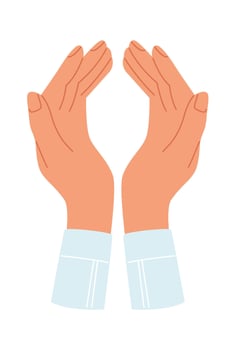 Human Hands Holding vector