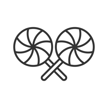 A Outline Sweet Candy Lollipop Cross Isolated Simple Style Confectionery Icon png
