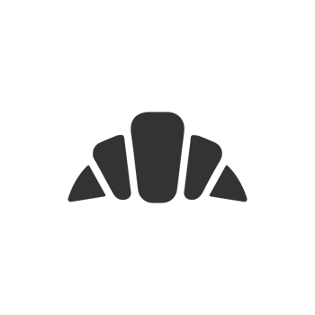 A Flat Design Croissant Pastry Breakfast Bakery French Bread Minimalist Icon png
