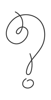Comic Question Mark Illustration vector