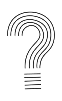 Drawn Icon Comic Question Mark vector