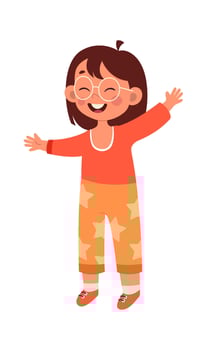 Happy Child Girl vector