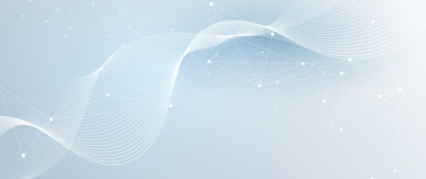 Abstract wave design with nodes vector