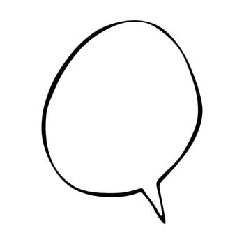 five Hand drawn speech bubble Blank empty message box Textbox frame for banners, price tags, stickers, design vector