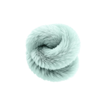 Abstract Fluffy Torus Shape In Soft Blue. Modern 3D Design And Texture Concept Isolated On Transparent Background png