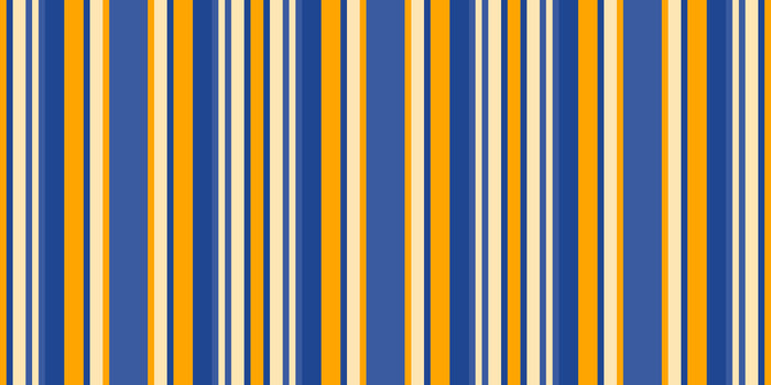 Vibrant vertical stripes in sunny yellow, deep blue, and creamy offwhite create a cheerful, retrostyled pattern. vector