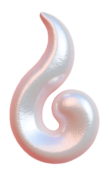 Pearl swirl stands out with luminous elegance png