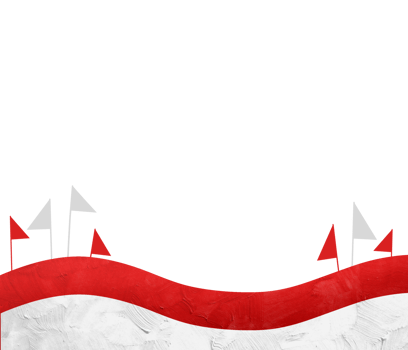 A background with flags red and white banner png