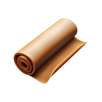 Rolled Brown Parchment Paper. Versatile Material For Baking And Crafting Isolated On Transparent Background png