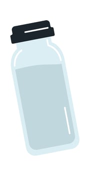 Glass Jar With Liquid vector