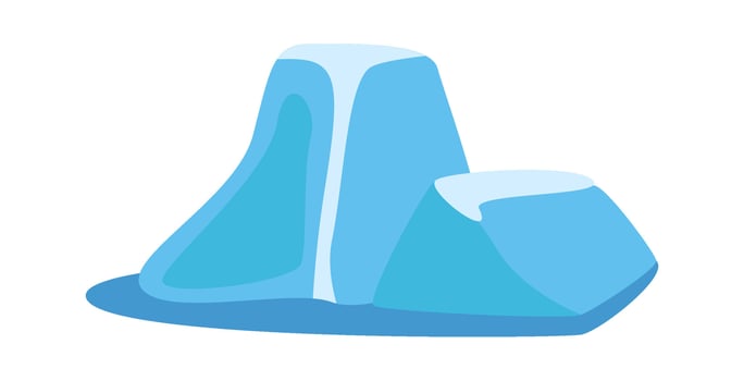 Ice Hills Illustration Illustration vector
