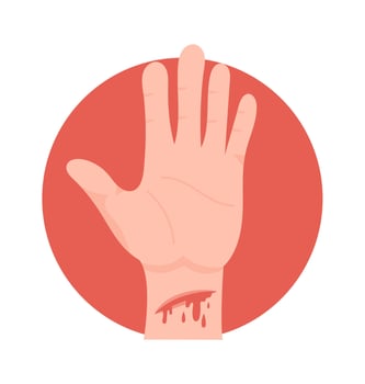 Damage To Veins And Arteries vector