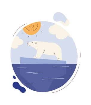 Species Loss Climate Problem vector