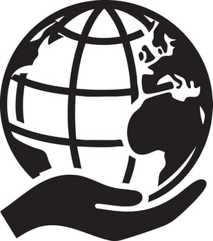 Global Care Caring Hands Holding Planet Earth Conservation Concept vector